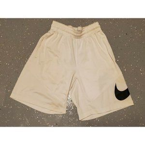 Mens Nike Dri-Fit White Performance Exercise Gym Running Basketball Shorts small